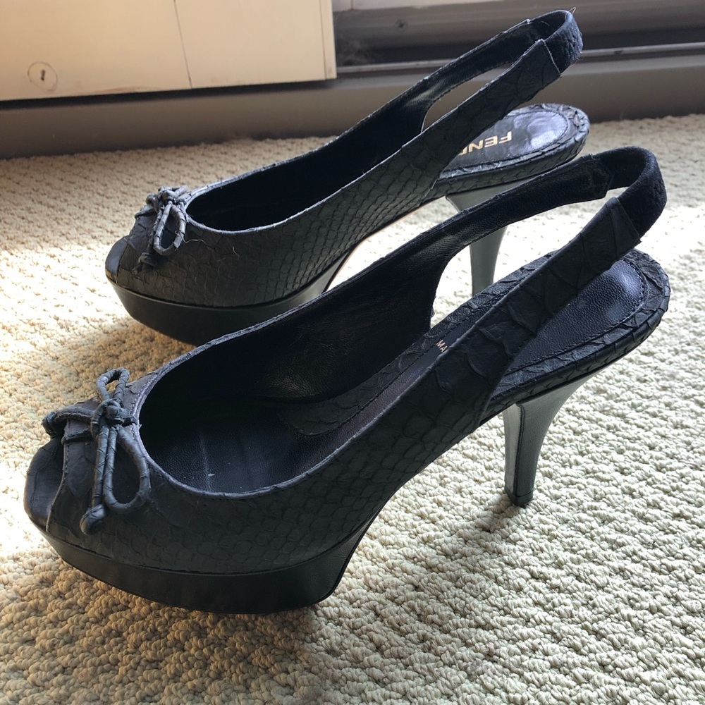 Fendi Slingback Platform Heels - image 1